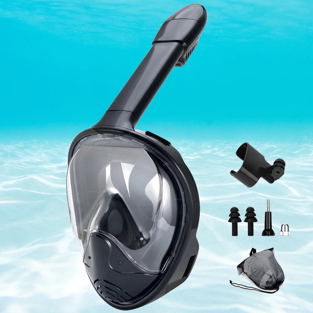 Snorkel Set - Underwater Snorkeling Full Face Children Swimming
