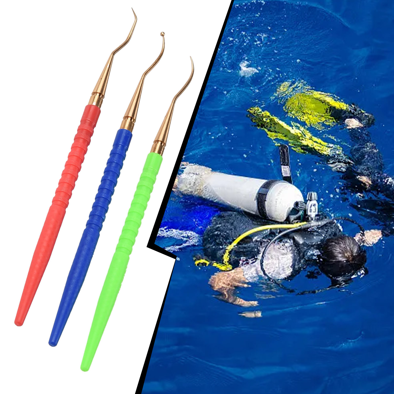 3Pcs Brass O-Ring Remover Pick - Snorkel Set recension och pris