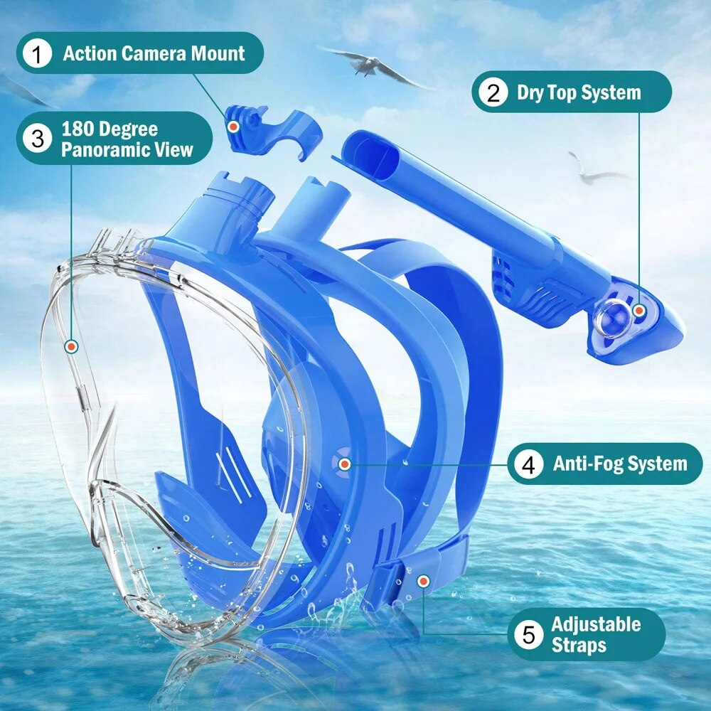 Underwater Snorkeling Full Fac - Snorkel Set recension och pris