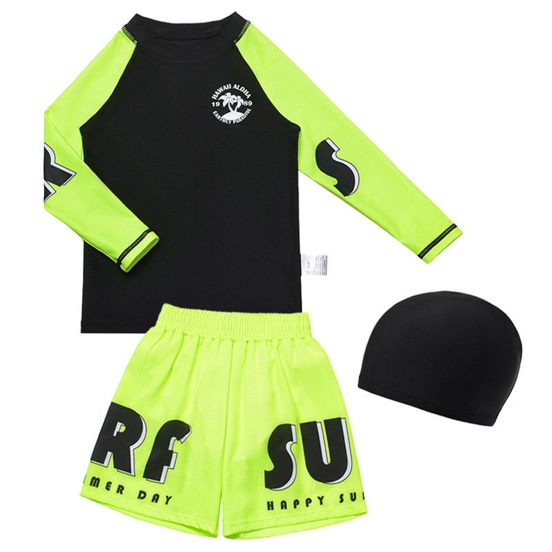 3 Piece Set Swimsuit Boys 2026 - Rash Guard recension och pris