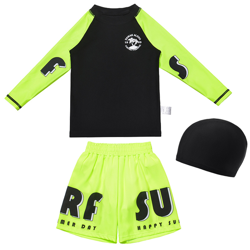 3 Piece Set Swimsuit Boys 2026 - Rash Guard recension och pris