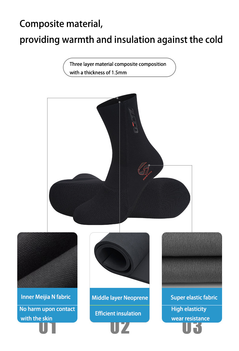 1.5mm Neoprene Diving Socks No - Wetsuit Men recension och pris