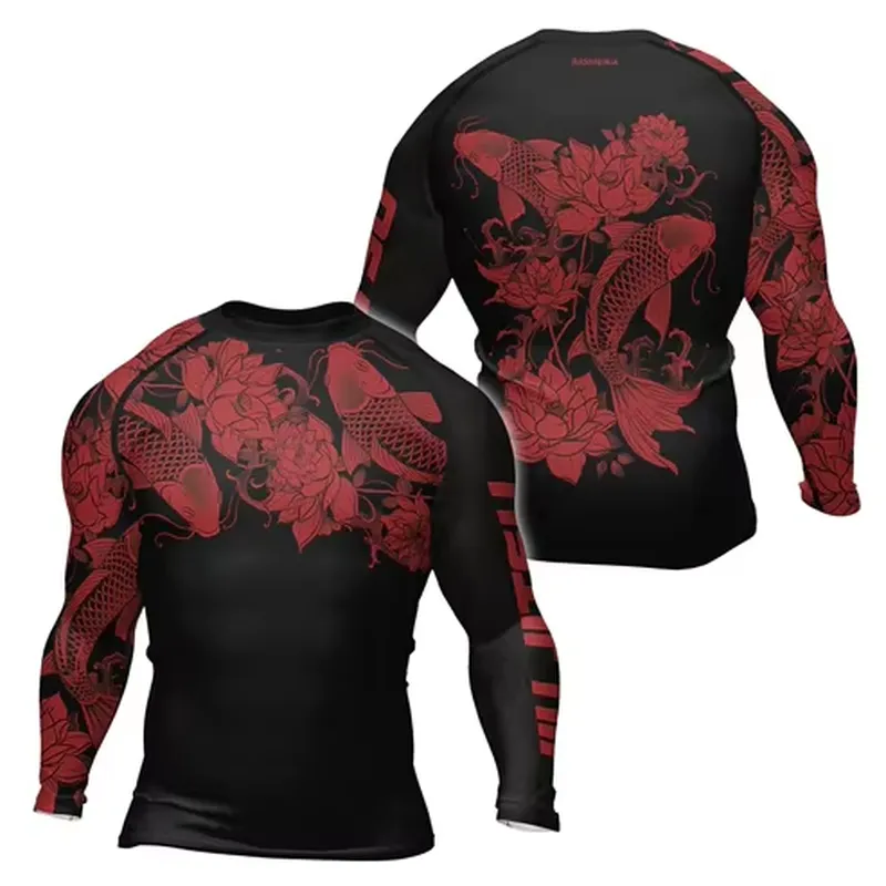 3D Long Sleeve Men's Retro Qui - Rash Guard recension och pris