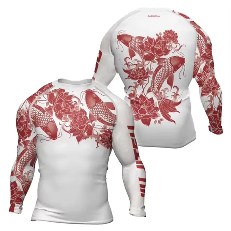 3D Long Sleeve Men's Retro Qui - Rash Guard recension och pris