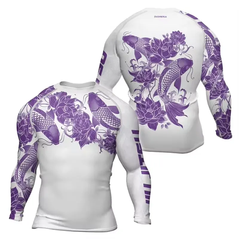 3D Long Sleeve Men's Retro Qui - Rash Guard recension och pris